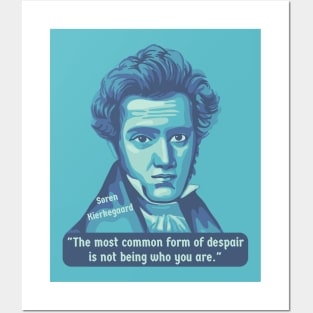 Søren Kierkegaard Portrait and Quote Posters and Art